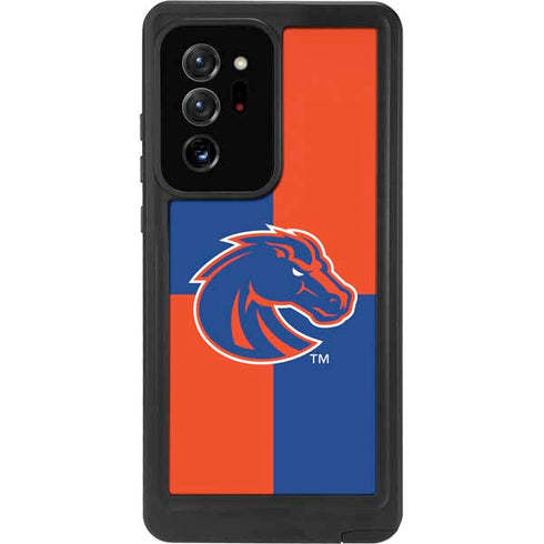 Boise State University Broncos Checkered Galaxy Note20 Ultra 5G Waterproof Case